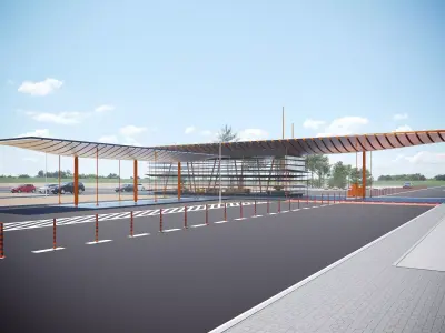 transport pavilion 3D model