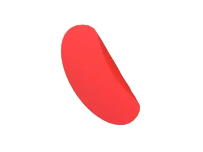 Circle Sticker v2 001 Low-poly 3D model