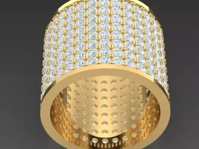 Luxury Men Rings Designs 4MR085 3D print model