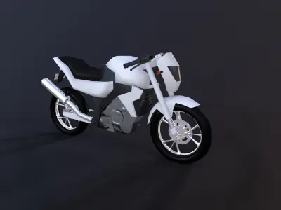 Low Poly Bikes motorcycle Free low-poly 3D model