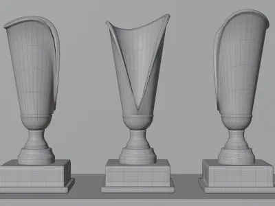 F1 Trophy - Belgian GP Trophy Low-poly 3D model