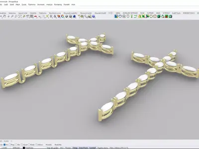 JEWEL CROSS 3D print model