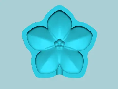 Forget-me-Not Flower Mold - Artificial EVA Molding 3D print model