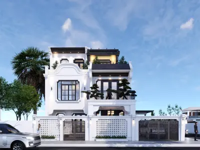 Indochinese-style house model 3D print model