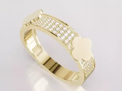 Jewelry Diamond Ring Model RG03 Free 3D print model