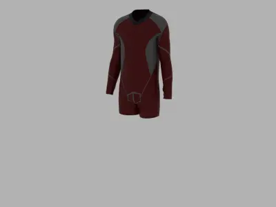 Sport Suit Low-poly 3D model