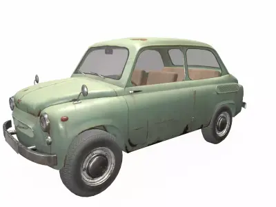 ZAZ 965 Low-poly 3D model
