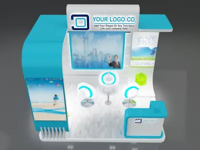 Booth Exhibition Stand a659b  3D model