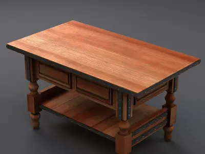 Old table 3D model