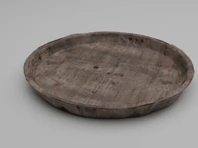 Simple Old Plate Free 3D model