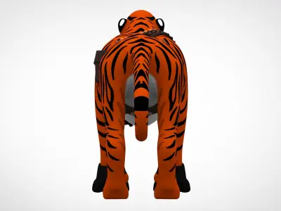 TF2 Heavy Tiger Low-poly 3D model