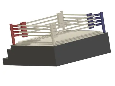 Exquisite Boxing Ring 3D print model