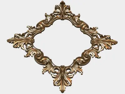Carved decor for cnc 60 3D model