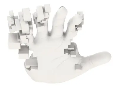 Figurine Hand Handi 3D model
