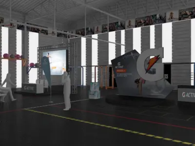 Sports event in Gym 3D model