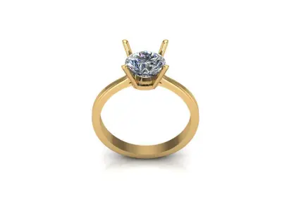 Engagement ring  3D print model 3D print model