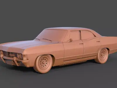Chevrolet Impala 1967 3D print model