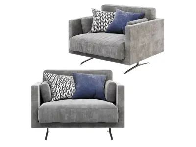 Miller Sofa-single 3D model