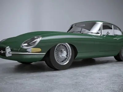 Jaguar S8 E Type 1961 3D model