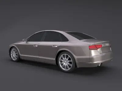 Audi A8 2011 restyled luxury car 3D model