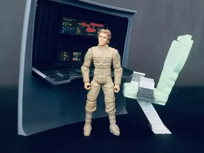 USS Enterprise Bridge Engineering Station - The Wrath of Khan 3D print model