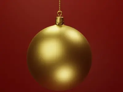 Gold Ball 3D - Christmas 3D model