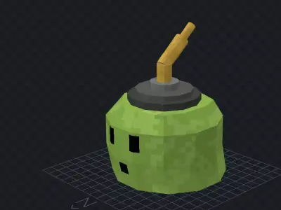 Slime Bomb Low-poly 3D model