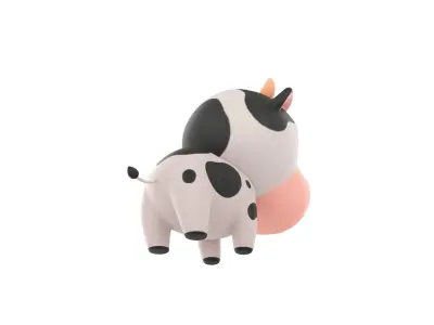 Character051 Cow 3D model