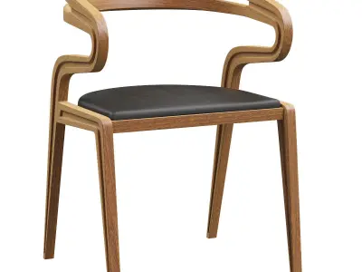 Kassite chair 3d model Low-poly 3D model