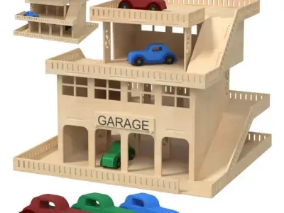 Garage toy 3D model
