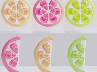 Stylized Citrus Slices Collection 