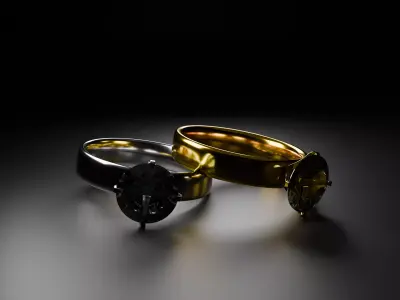 Diamond Ring Free 3D model