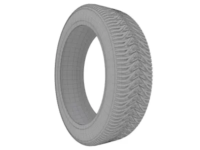 Low Poly Game Ready Tyre Pack 1 Low-poly 3D model