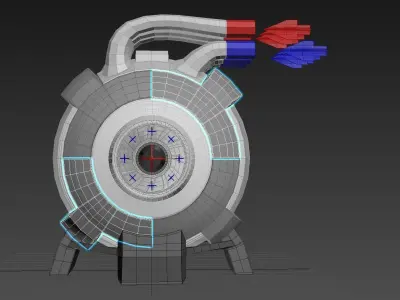 Spherical 3-Gear Tesla Turbine - Concept 3D print model