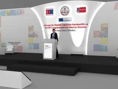  Meeting Stage Decor 098 3D model