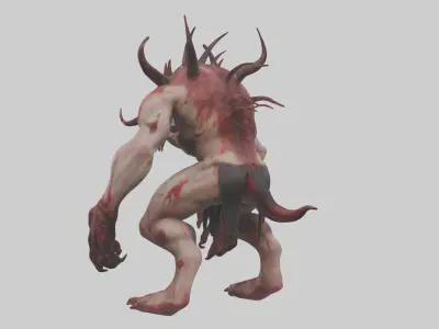 Bloodspattered fiend model 3D model
