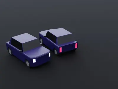 Low Poly Cars Full Pack Low-poly 3D model