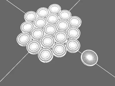 Carrom board 3D model