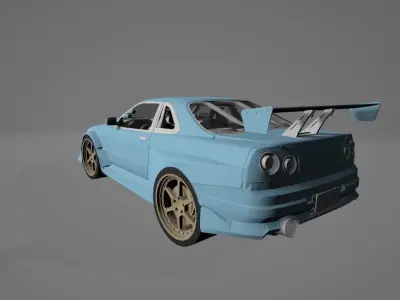 Nissan skyline r34 3D print model