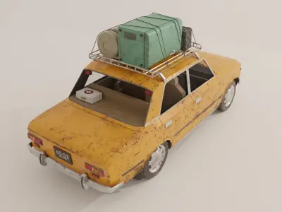 Lada Vaz 2101 Lowpoly game-ready Low-poly 3D model