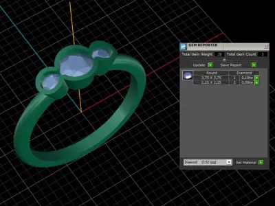 ring woman  3D print model 70