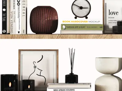 Decorative Set 03 Low-poly 3D model purchase