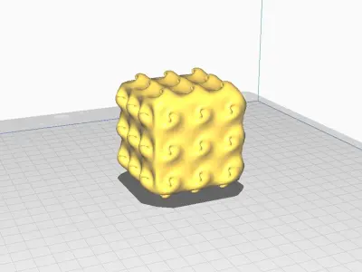 Art square decoration Free 3D print model