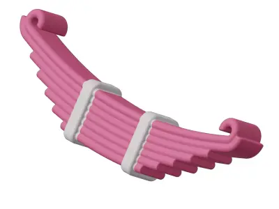 Baby Truck Leaf Spring Toy 3D model