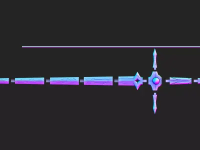 Travelers Original Swords Aether and Lumine Genshin Impact 3D print model