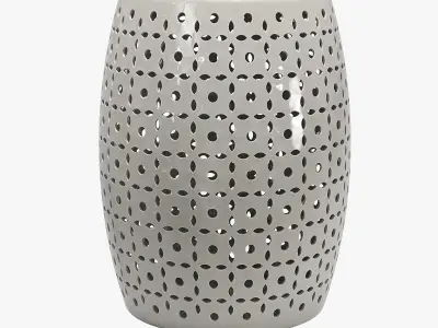 Zentique lovell garden stool 3D model