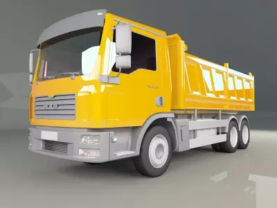 MAN Tanker 3D model Low-poly 3D model