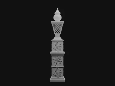 Decorative Pillar 3D model buy