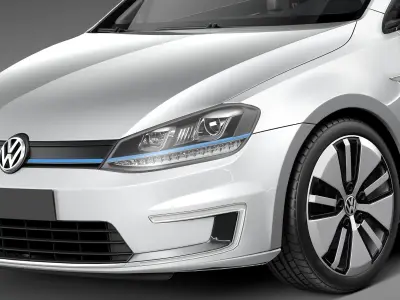 Volkswagen e-Golf 2015 3D model