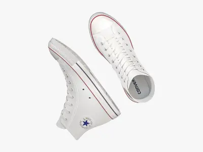 Chuck Taylor All Star Classic High Top White 3D model